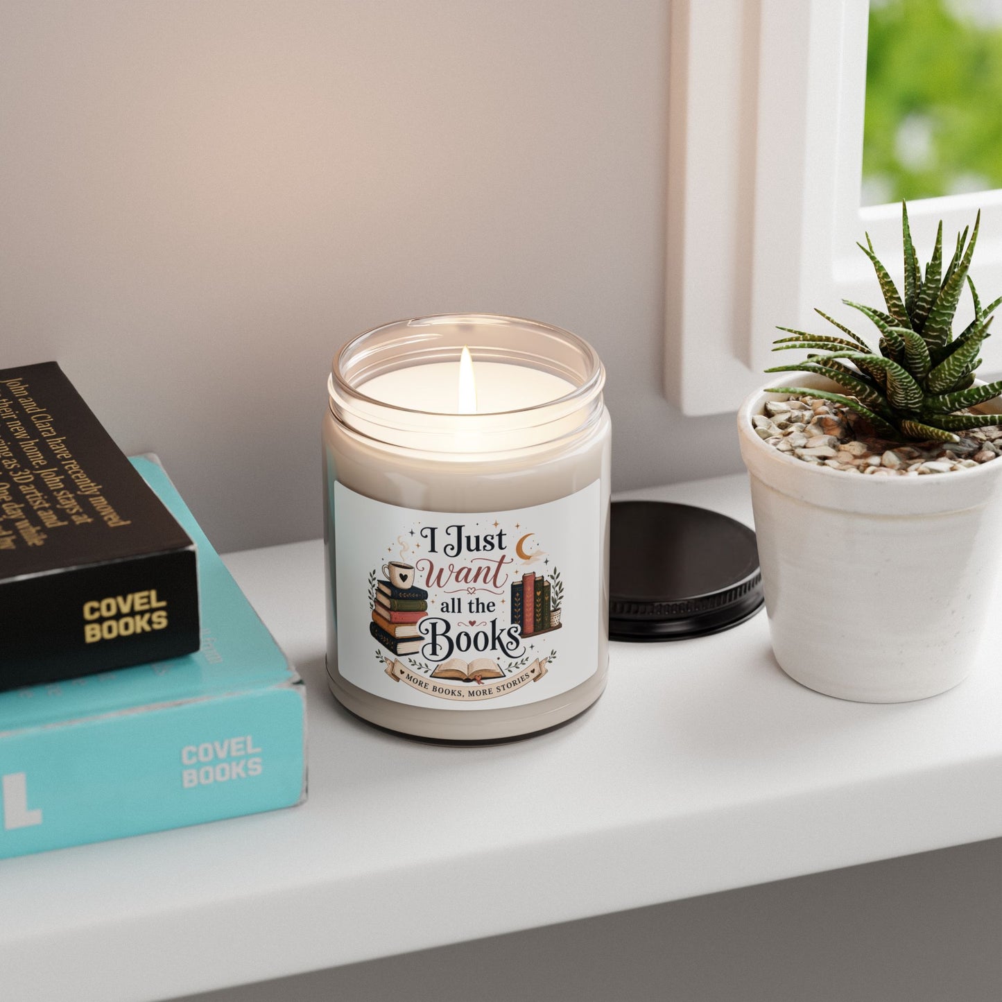 I Just Want All the Books Candle | 9oz Soy Booklover Candle