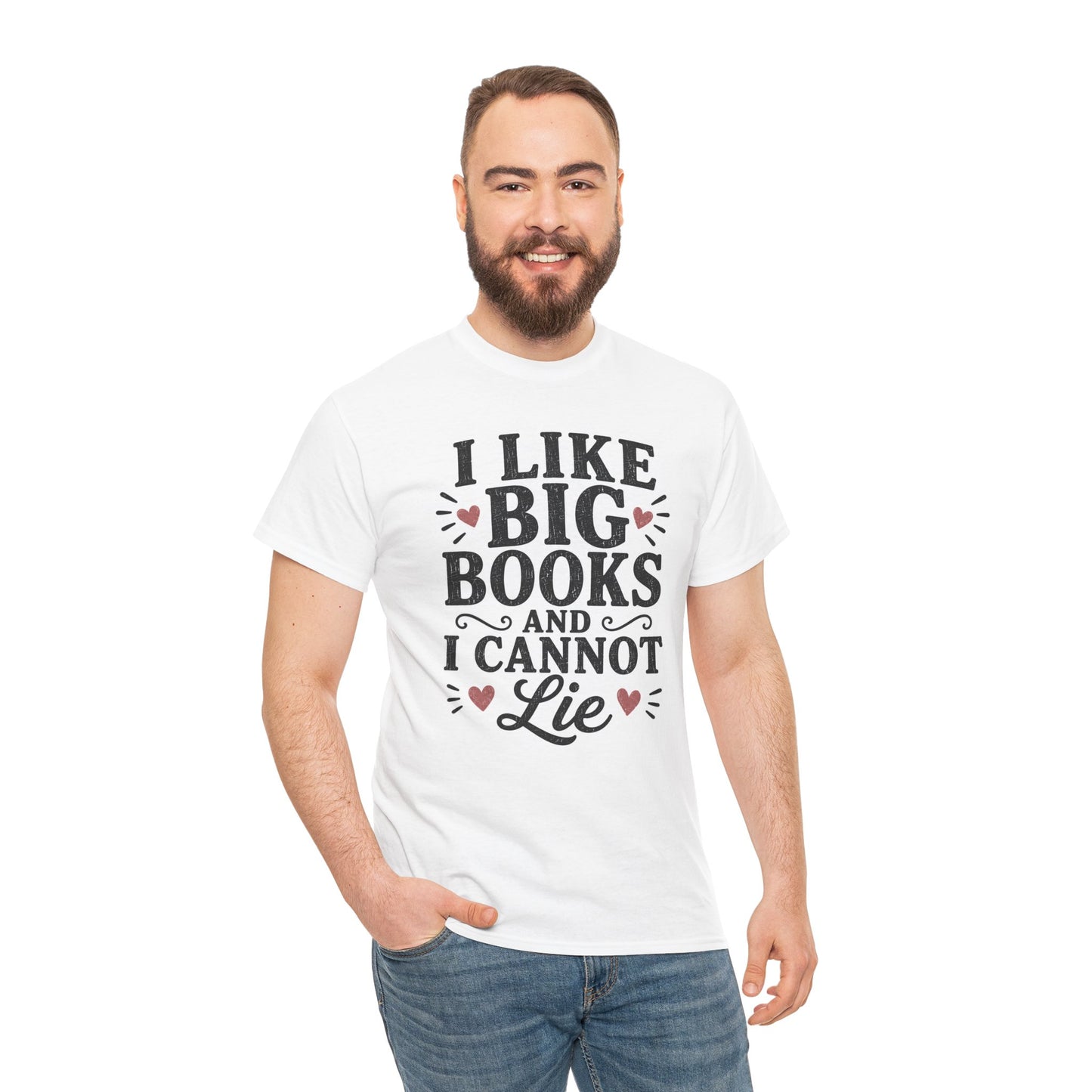 I Like Big Books and I Cannot Lie T-Shirt | Book Lover Tee, Reading Shirt