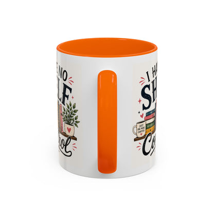 I Have No Shelf Control Mug | Accent Coffee Mug, Book Lover Design