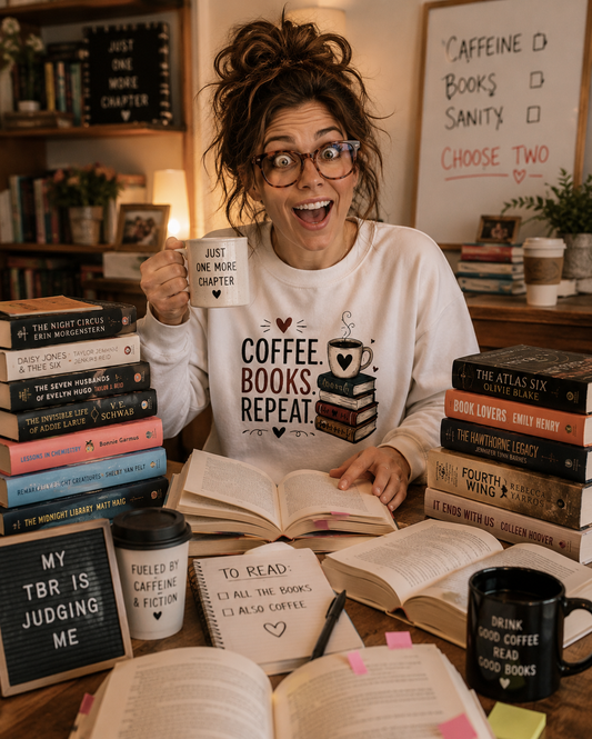 Coffee Books Repeat Sweatshirt