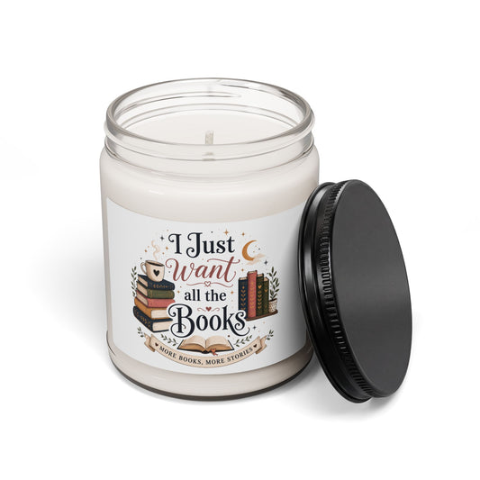 I Just Want All the Books Candle | 9oz Soy Booklover Candle