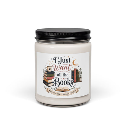 I Just Want All the Books Candle | 9oz Soy Booklover Candle