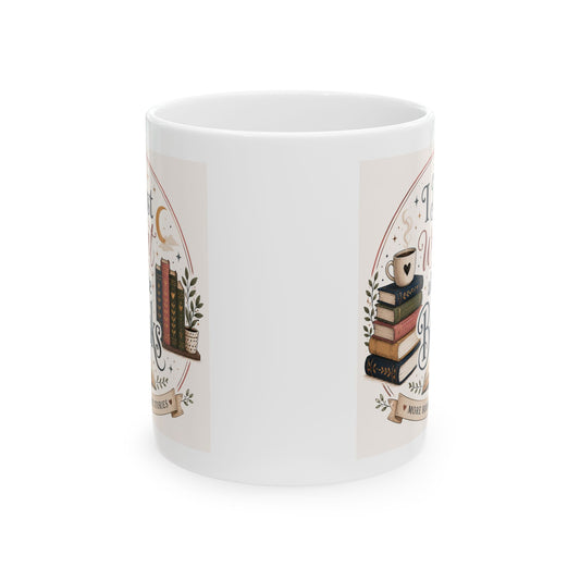 I Just Want To Read Books Mug | Book Stack Coffee Cup