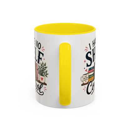 I Have No Shelf Control Mug | Accent Coffee Mug, Book Lover Design